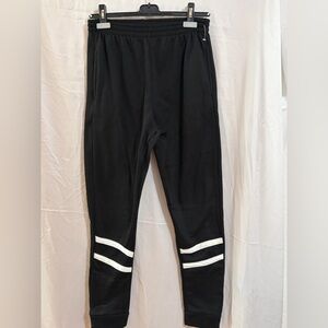 Children's Black Sweatpants with White Stripes